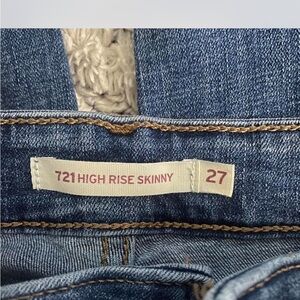 High Rise Skinny Jeans 721 - Medium Blue
